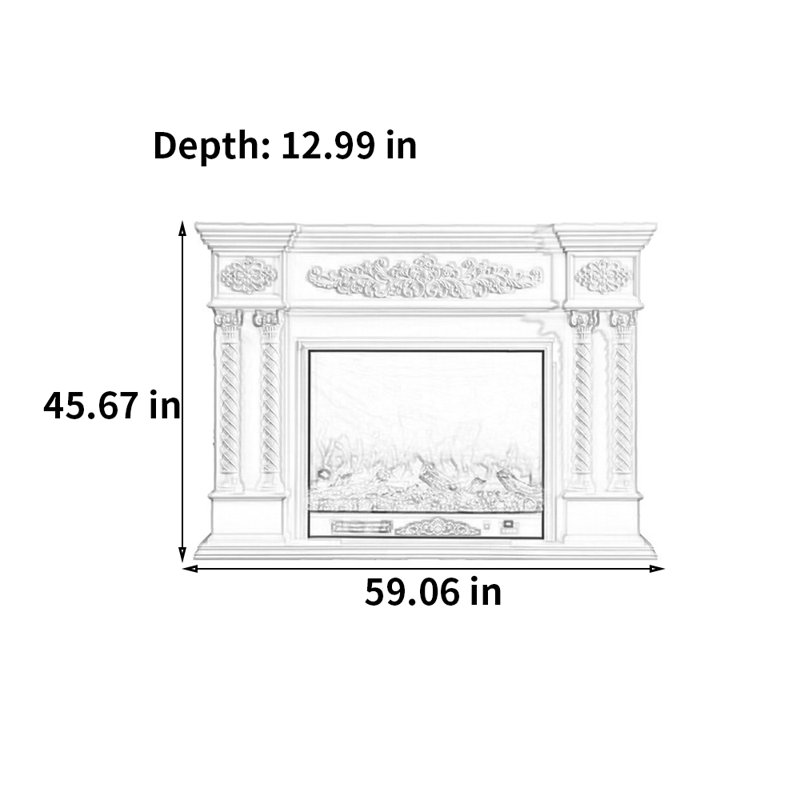 Armoire télé Euro-American, Brun