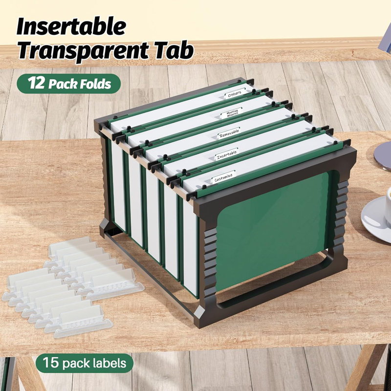 12-pack Vgreen Extra Capacity Hanging File Folders