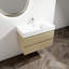 Meuble-lavabo mural avec lavabo en résine