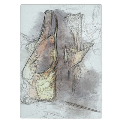 Tempered Glass Ballerinas Slippers Chopping Board