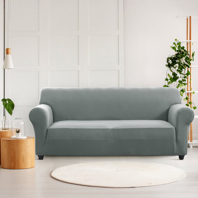 Premium Stretch Spandex Sofa Cover - Durable, Stylish & Easy-Fit Slipcover, 179cm H x 280cm W - (3 Seater), Grey
