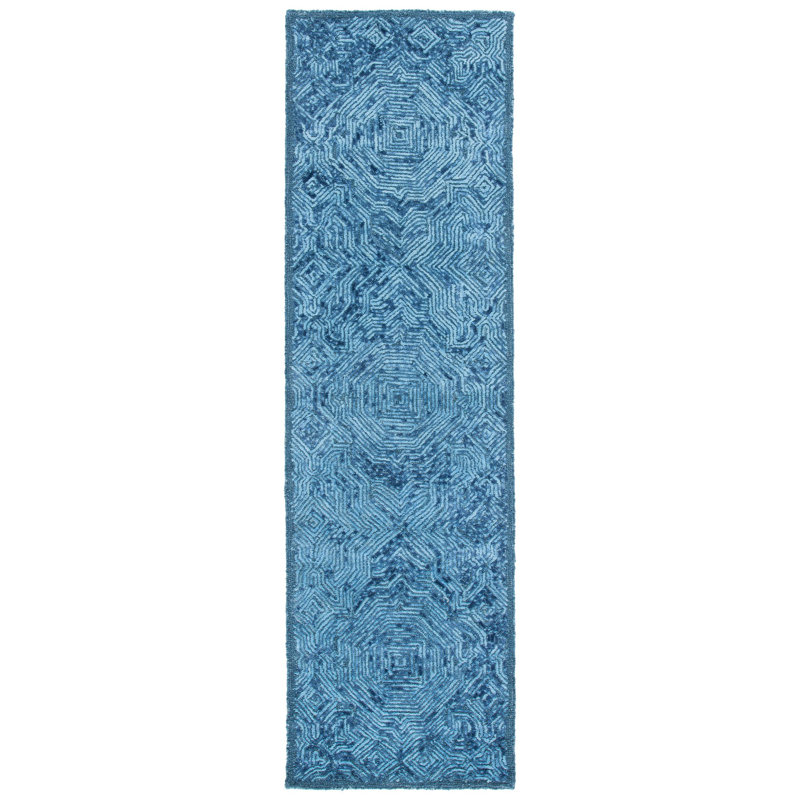Ahmyah Hand Tufted Wool Abstract Rug, Runner 2'3" x 8'