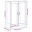 Palembang 115cm H x 82.5cm W Standard Bookcase-488925183