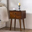 Nightstand With 2-Drawers, Small Side End Table With Storage-2089224010