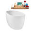 Baignoire autoportante 51 po avec drain interne Streamline-101413134