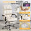 Fauteuil de direction en velours avec repose-pieds-2000317766