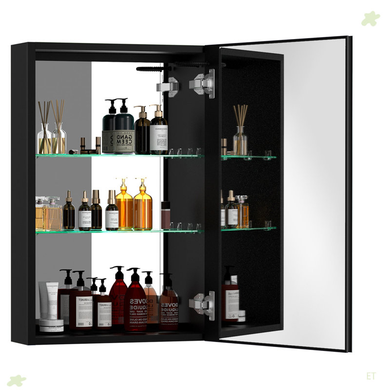 Armoire à pharmacie 40 po x 30 po à DEL avec miroir