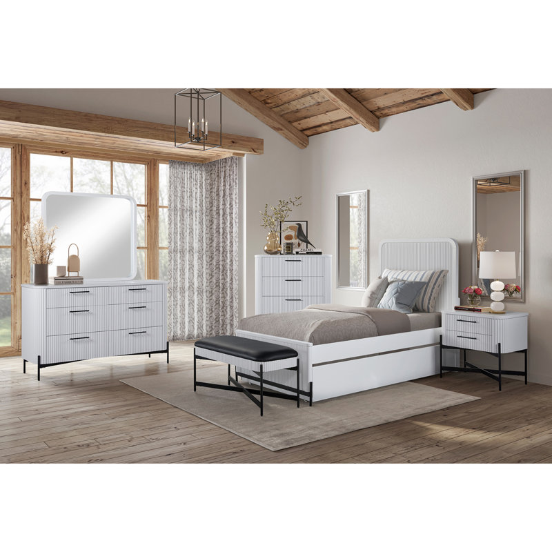 Commode 4 tiroirs - Blanc