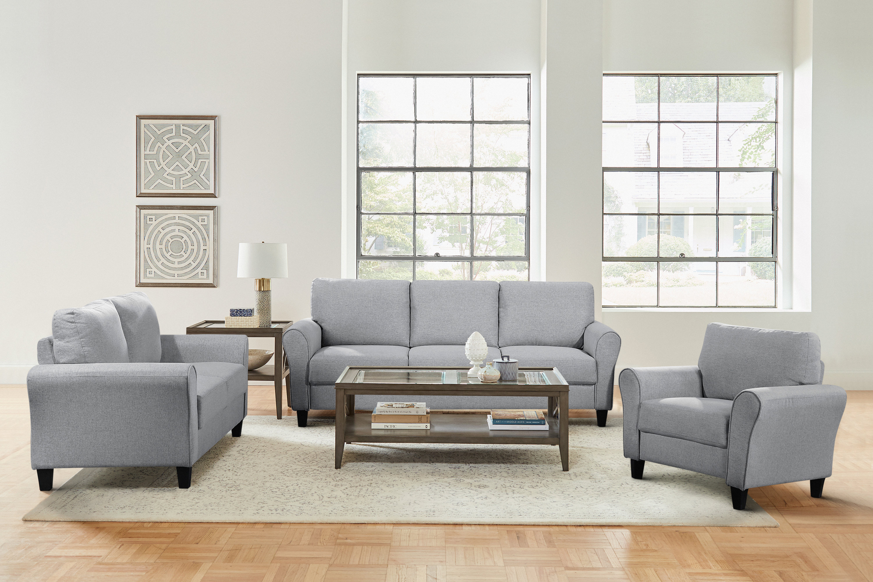 Red Barrel Studio Emilio 3 Piece Upholstered Living Room Set Reviews
