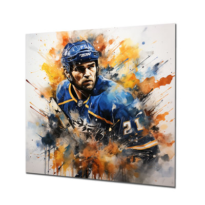 Sport hockey sur glace II, art mural en métal