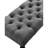 Fabric Dining Bench, Gray - Solid Wood Frame & Turned Legs, Assembly Required, 48"W X 16"D 19.5"H Seat Bench With 19.5"H, Required-1844652184