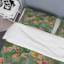 Ensemble de housse de couette en microfibre vert / rose / jaune 3 pièces