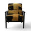 Crossing Paths II - Fauteuil d'appoint rembourré moderne-804051330