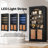 Tall Bookshelf with 4-layer LED Lightings