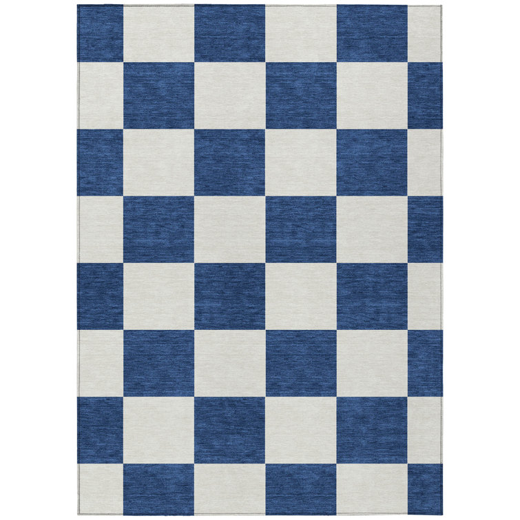 Machine Washable Indoor/Outdoor Buster ACN2345 Geometric Rug