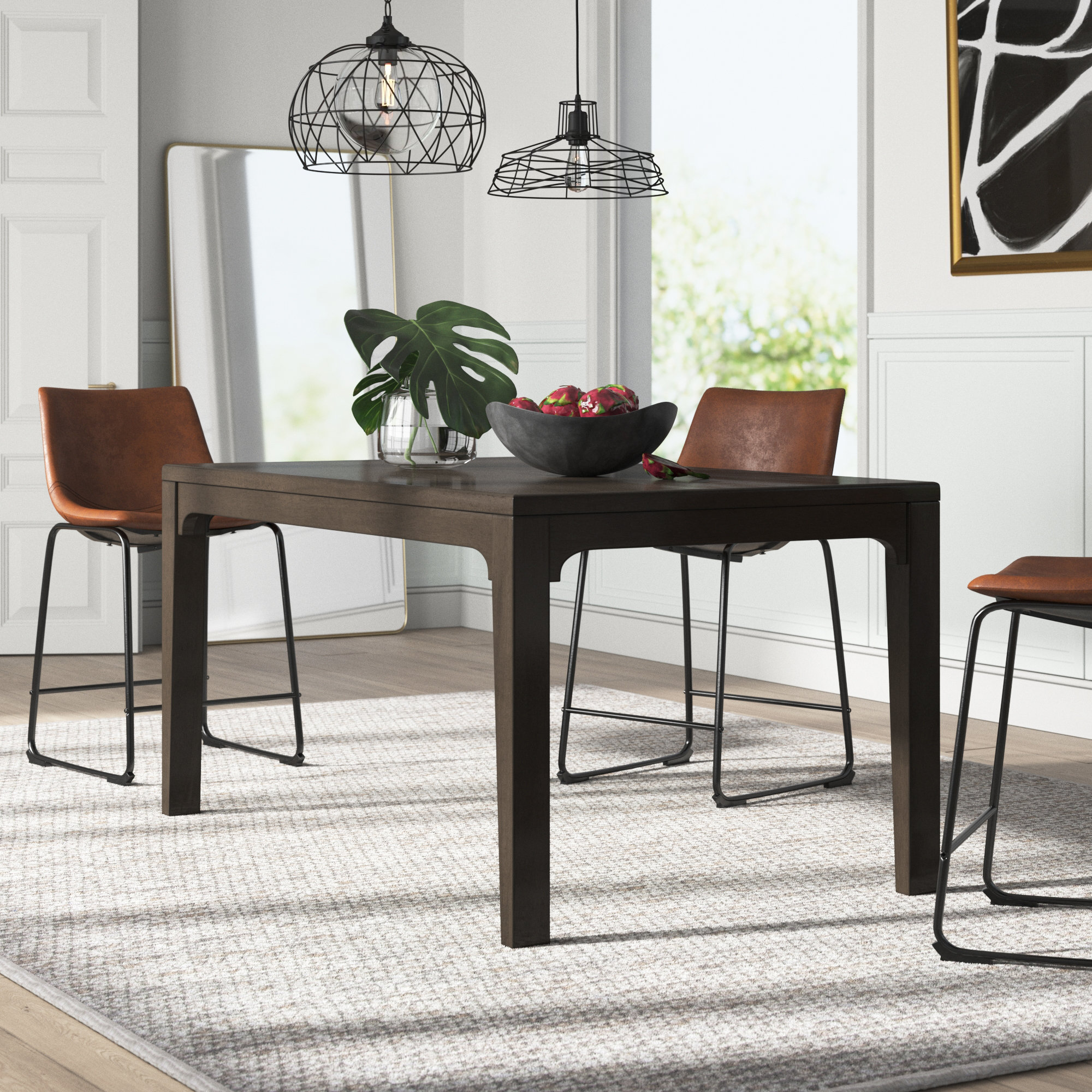 Red Barrel Studio® Yursa Solid Wood Dining Table | Wayfair