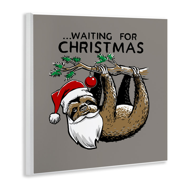 «Santa Christmas Sloth Canvas» par Jedco Brands, Inc.