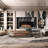 Tyani 2 Piece Retro Nesting Coffee Table Set Wood Table With Drawer and Glass Table