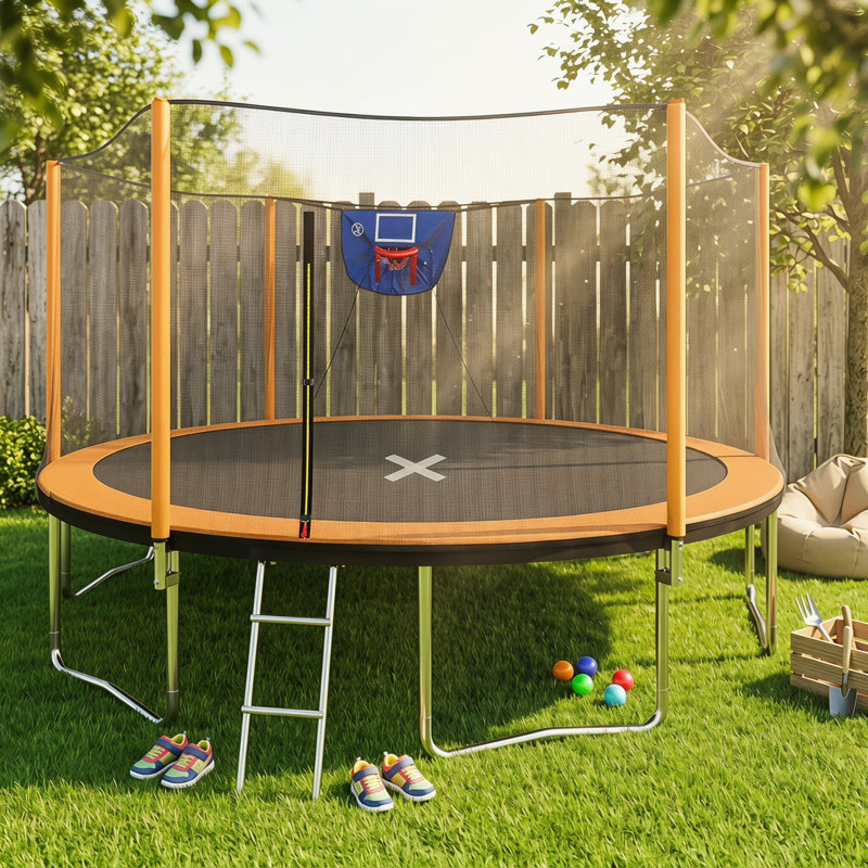 Trampoline d'extérieur rond 14 pi avec filet de sécurité