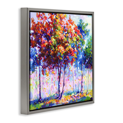 Shades Of Solitude Framed Floater Canvas Wall Art by Leon Devenice