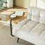 Canapé moderne à deux places en velours avec dossier et table d'appoint rotative à 360 ° - Repose-pieds, banc multiusage, ensemble de bureau et de chaise, conception peu encombrante-952032688