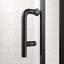 Porte de douche pivotante simple à panneau pivotant en verre, porte de douche réglable sans cadre de 33,5 à 35 pouces avec verre trempé transparent-112520958