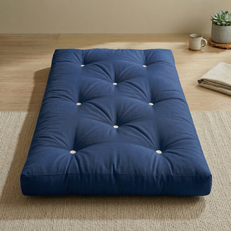 15cm Futon Mattress Futon  Mattress, Small Single (2'6), Dark Blue