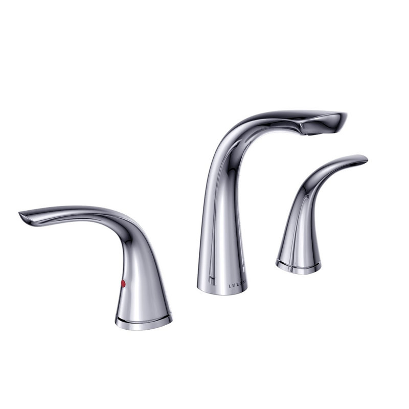 Lulani Kauai Widespread Bathroom Faucet with Drain Assembly, Chrome