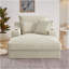 Canapé à compression confortable de 47,24 pouces de style moderne avec coussin unique, chaise longue pour salon, chambre à coucher, appartement, bureau, chameau