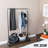 Gulnaz 36'' Metal Rolling Industrial Pipe Clothing Rack