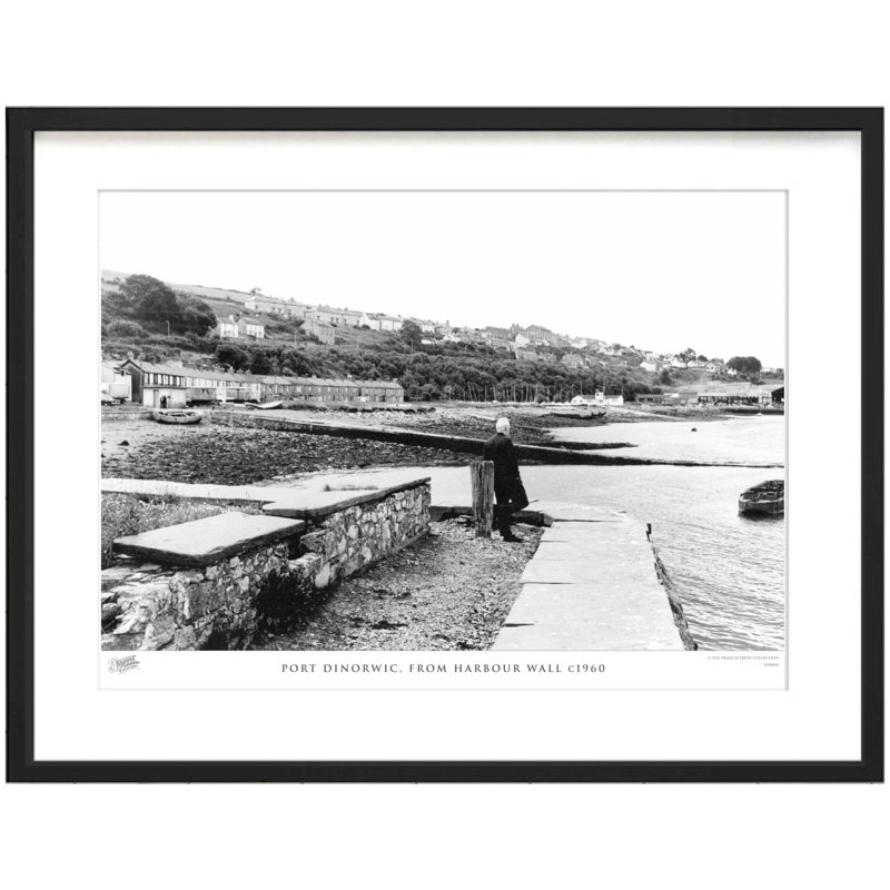 Port Dinorwic, From Harbour Wall C1960 by Francis Frith - Single Picture Frame Print, 60cm H x 80cm W x 2.3cm D