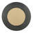 D29.5" Round Black And Gold Wooden Accent Mirror With Woven Texture-2032115694
