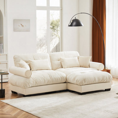93.7'' Velvet CAL117 Compliant Sofa