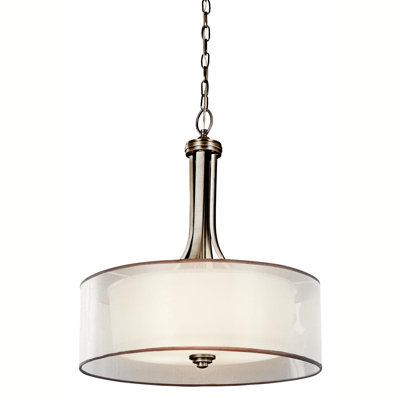 Lacey 4 - Light Dimmable Drum Chandelier