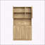 Armoire polyvalente à 6 portes et 1 tiroir avec tablettes ouvertes pour la chambre à coucher-1656796031