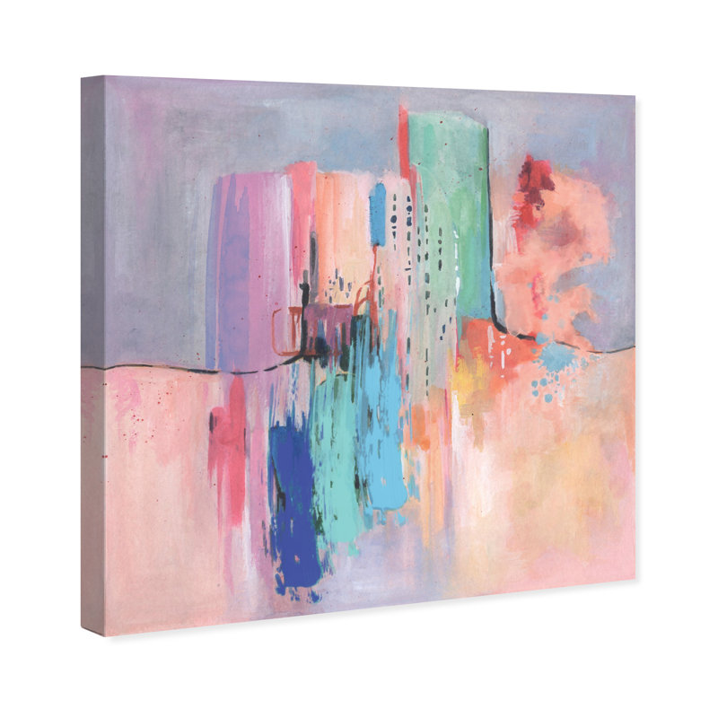 «Abstract Reflection On Canvas» par Wynwood Studio, reproduction, L 40 po x H 40 po