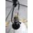14X14x23" White And Grey Glass Table Lamp