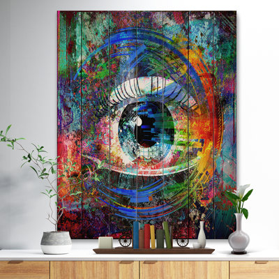 " Magic Eye Over Abstract Design "