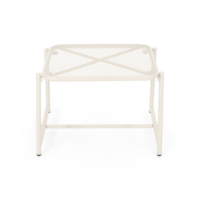 Table d'appoint H 13 po, H 13,25 po x l 19,5 po x P 18 po, Blanc mat