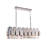 16-Light Brass Stainless Steel Rectangular Chandelier-475508260