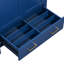 Meuble-lavabo bleu 60 po avec meuble-lavabo double et armoire spacieuse