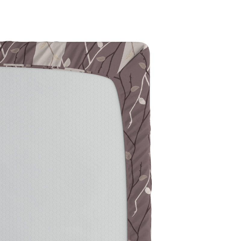 Microfiber Floral Fitted Sheet, Full Fitted Sheet