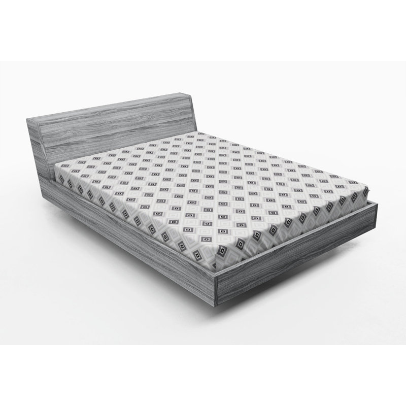 Microfiber Geometric Fitted Sheet, Full Fitted Sheet