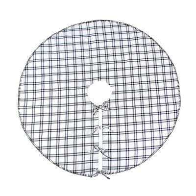 48" HGTV Home Collection Ric Rac Border Tree Skirt