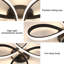 Stylish Flower-Shaped Dimmable Flush Mount with Remote