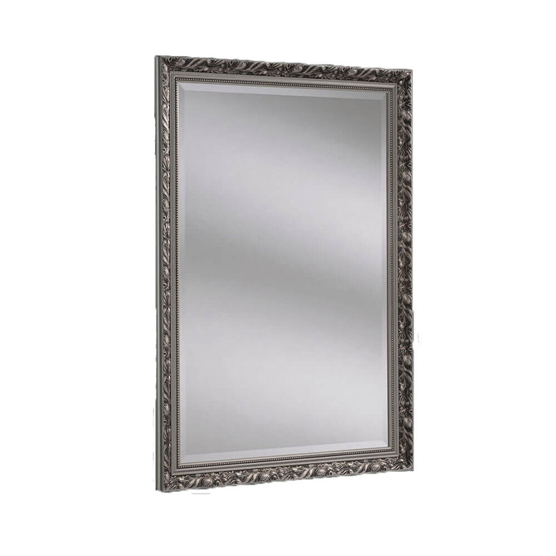 Middletown Wood Flat Wall Mirror, 162.5cm H x 71cm W, Silver