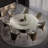 Luxury Simple Marble Round Dining Table Sets-105355531