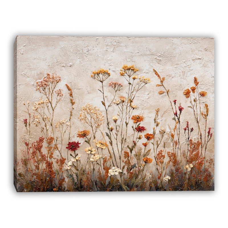 Art mural sur toile Golden Dusk Meadow, H 36 po x l 48 po x P 1,5 po