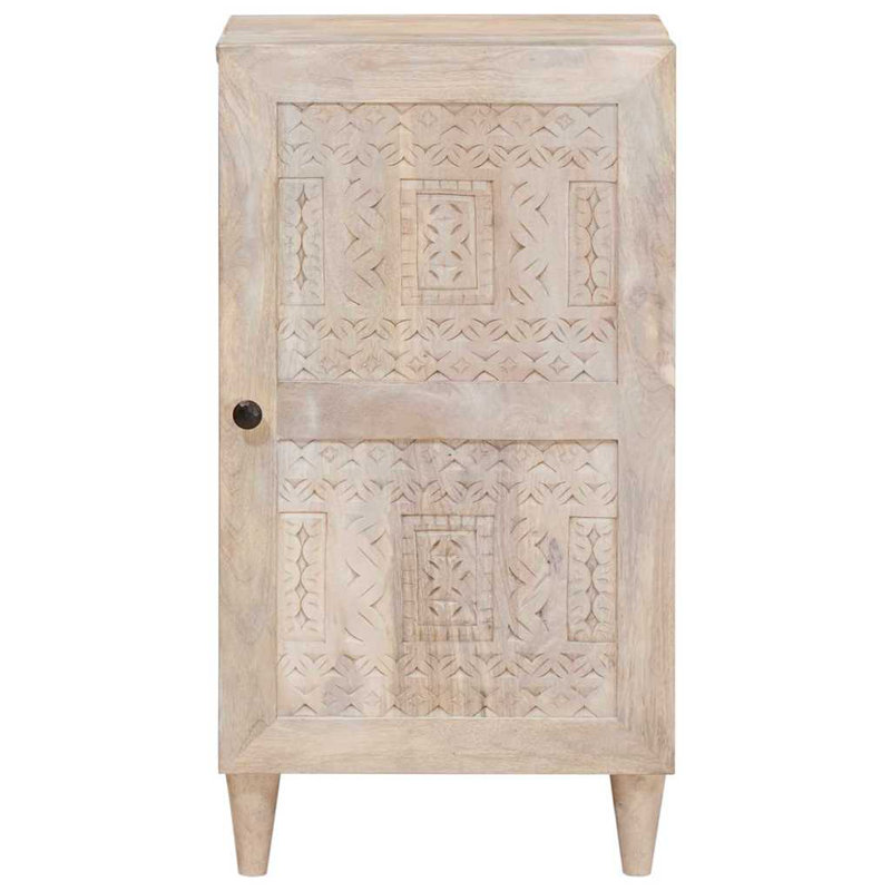 Solid Wood Accent Cabinet, White