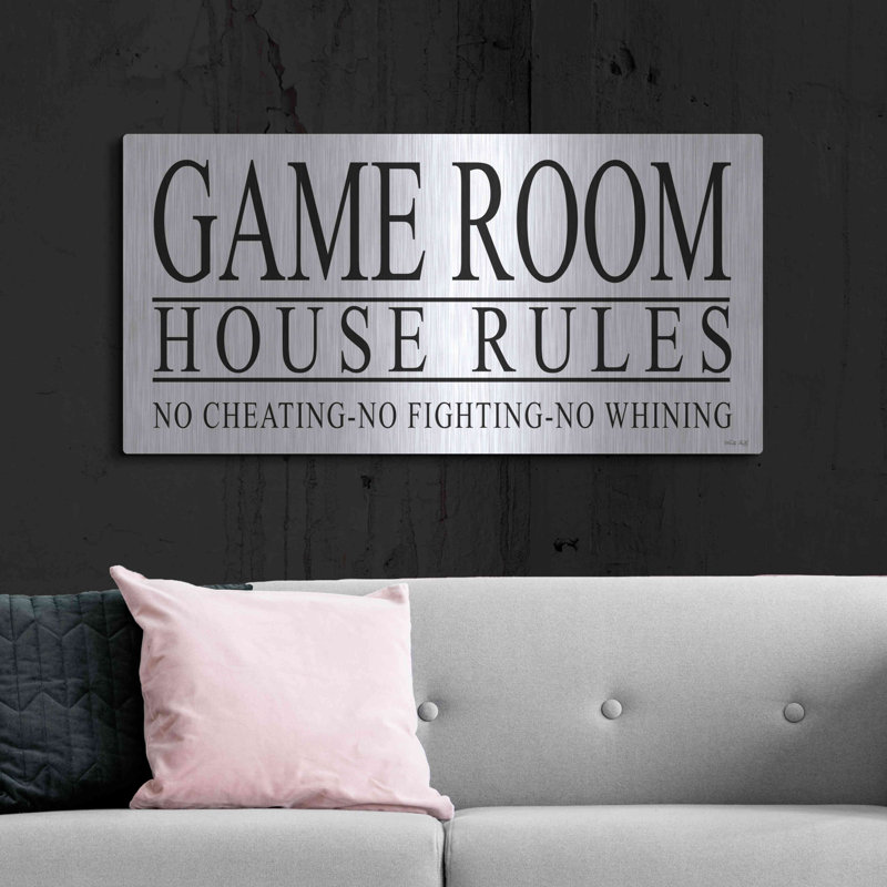 'Game Room House Rules I' by Cindy